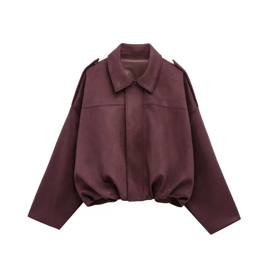 Studio Cropped Jacket - Rot